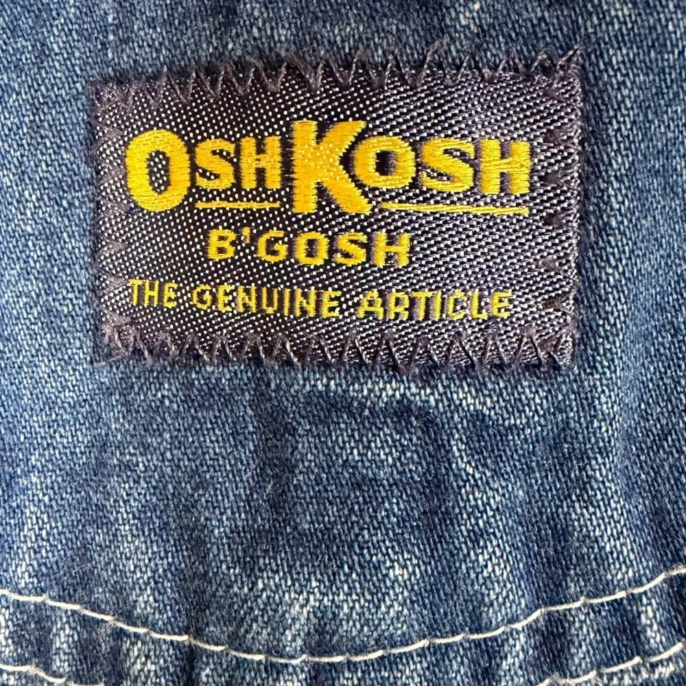 OshKosh B'gosh Toddler Overalls Size 4 Denim‎ Blue Genuine Article Bib Pants